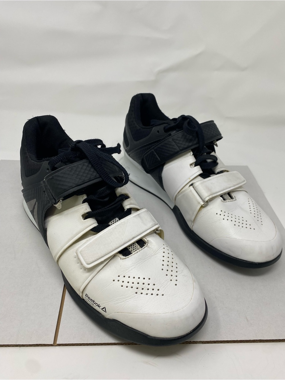 Reebok Legacy Weightlifting White Black Heeled shoes Men’s Size 10